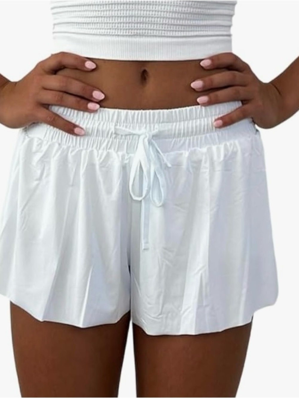 Suzette Collection Fly Away Shorts Girls 5 White LIKE NEW